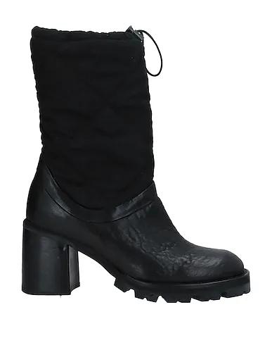 Black Plain weave Ankle boot