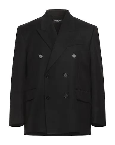 Black Plain weave Blazer