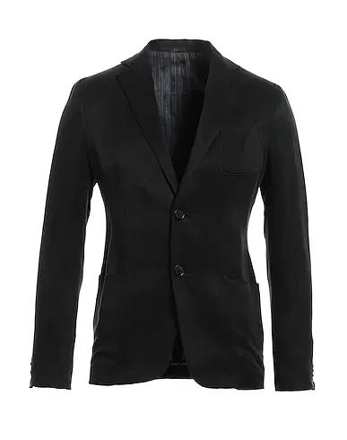 Black Plain weave Blazer