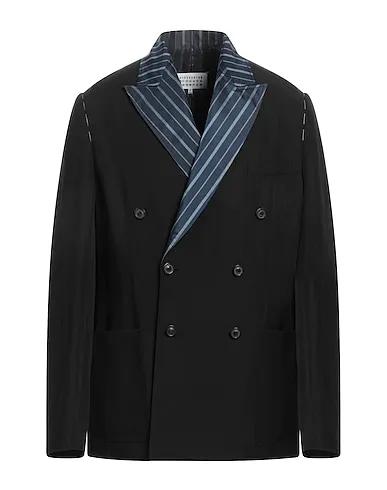 Black Plain weave Blazer
