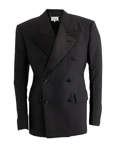 Black Plain weave Blazer