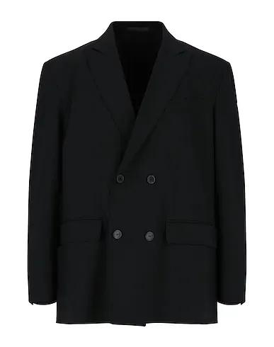 Black Plain weave Blazer
