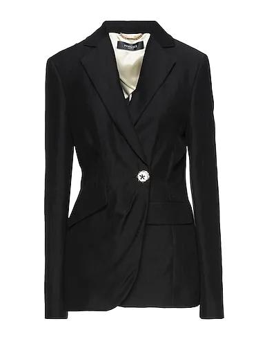 Black Plain weave Blazer