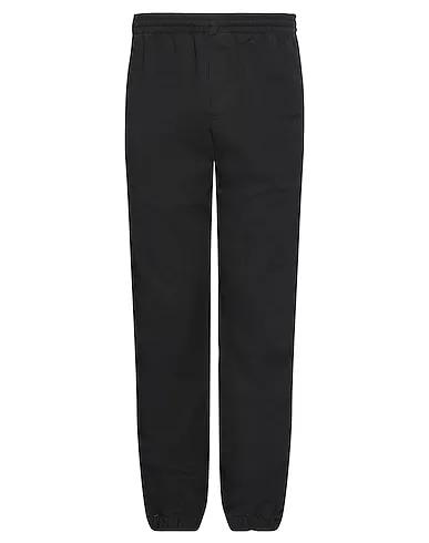 Black Plain weave Casual pants