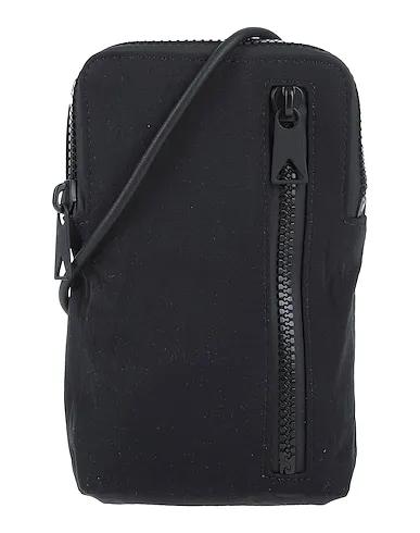 Black Plain weave Cross-body bags