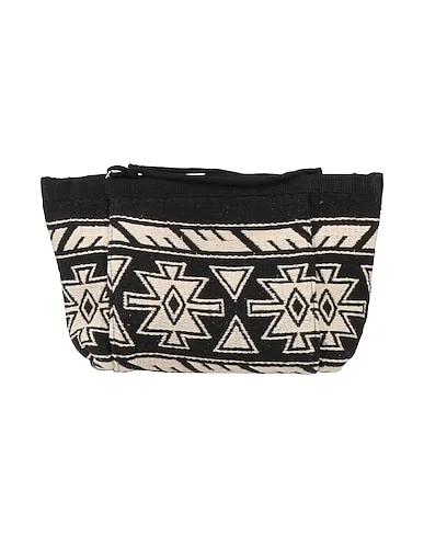 Black Plain weave Handbag