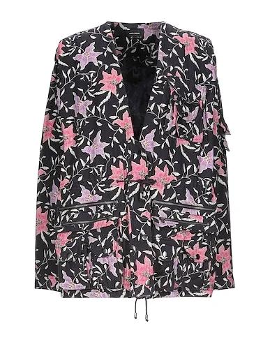 Black Plain weave Jacket