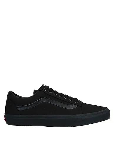 Black Plain weave Sneakers