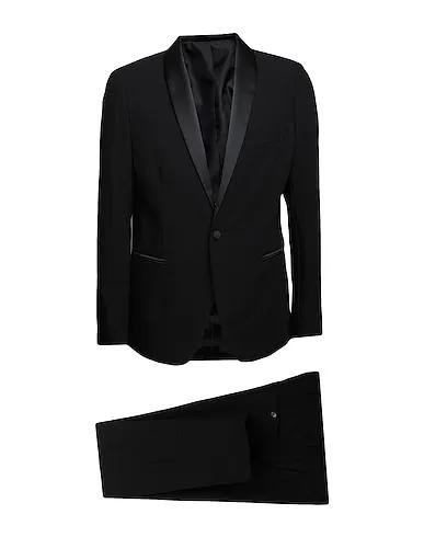 Black Plain weave Suits