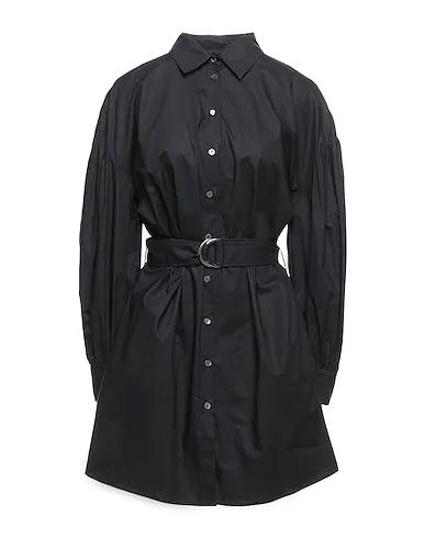 Black Poplin Shirt dress