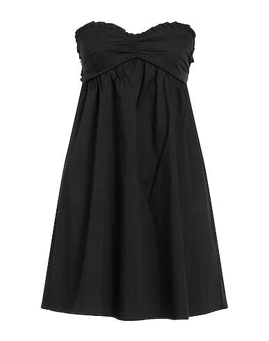 Black Poplin Short dress