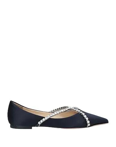 Black Satin Ballet flats