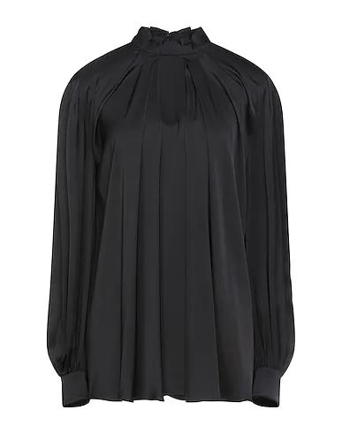 Black Satin Blouse
