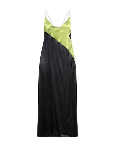 Black Satin Long dress