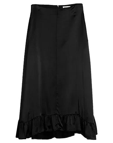 Black Satin Maxi Skirts