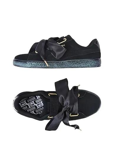 Black Sneakers SUEDE HEART SATIN WN'S
