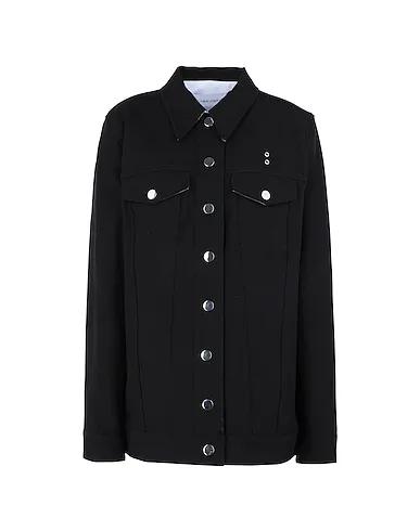 Black Solid color shirts & blouses WESTERN OVERSIZED JK
