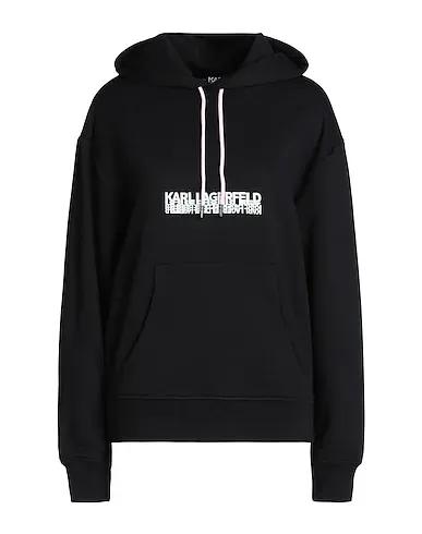Black Sweatshirt Hooded sweatshirt SEASONAL LOGO HOODIE
