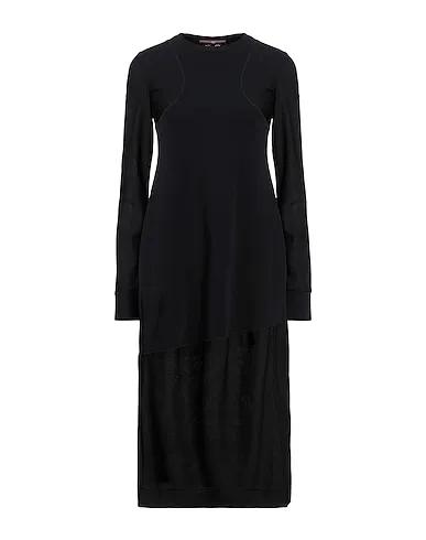 Black Sweatshirt Midi dress