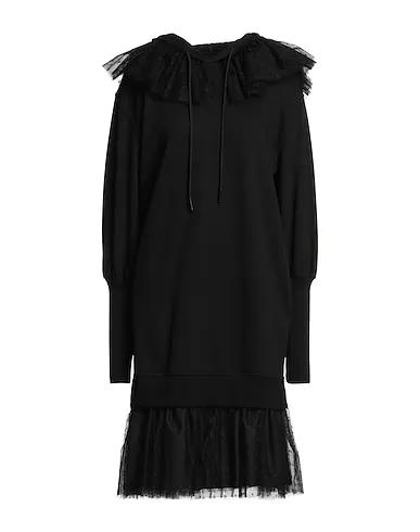 Black Sweatshirt Midi dress