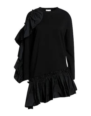 Black Sweatshirt Short dress