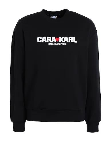 Black Sweatshirt Sweatshirt CARA LOVES KARL
