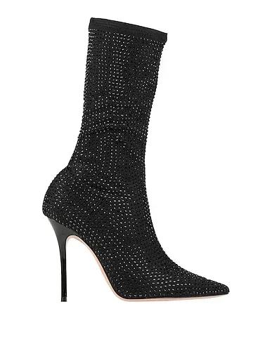 Black Synthetic fabric Boots
