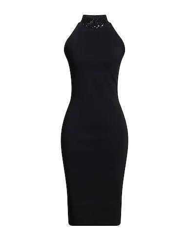 Black Synthetic fabric Midi dress