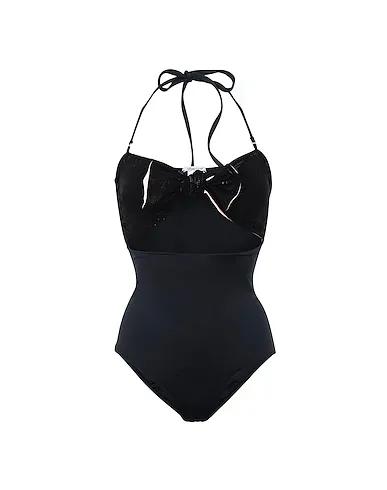 Black Synthetic fabric One-piece swimsuits LINA	