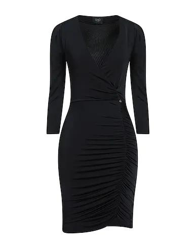 Black Synthetic fabric Short dress