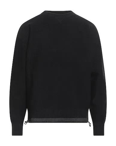 Black Synthetic fabric Sweater