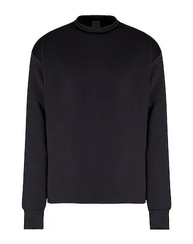 Black Synthetic fabric Sweatshirt SCUBA BOXY SWEATSHIRT
