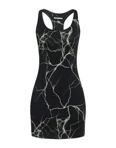Black Synthetic fabric Tank top
