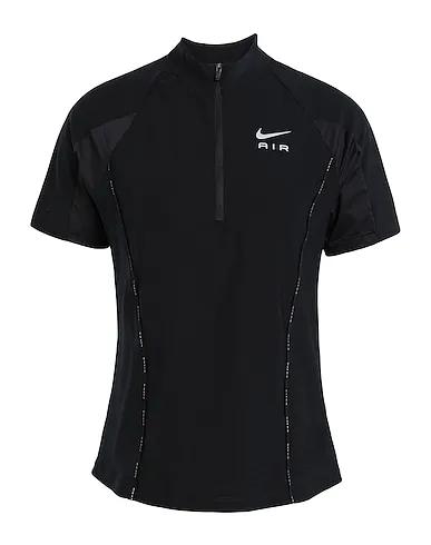 Black T-shirt Nike Air Dri-FIT Women's Short-Sleeve 1/2-Zip Top