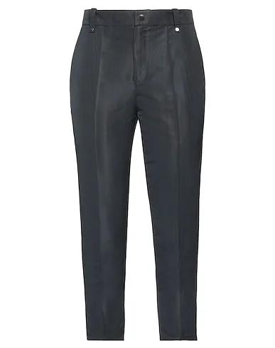 Black Techno fabric Cropped pants & culottes