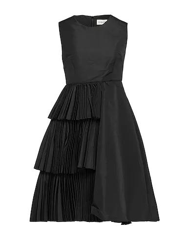 Black Techno fabric Midi dress