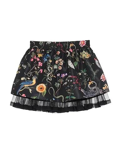 Black Techno fabric Mini skirt