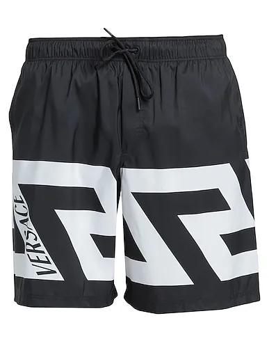 Black Techno fabric Swim shorts