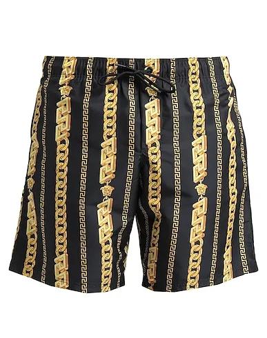 Black Techno fabric Swim shorts