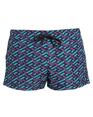 Black Techno fabric Swim shorts