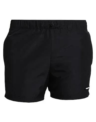 Black Techno fabric Swim shorts