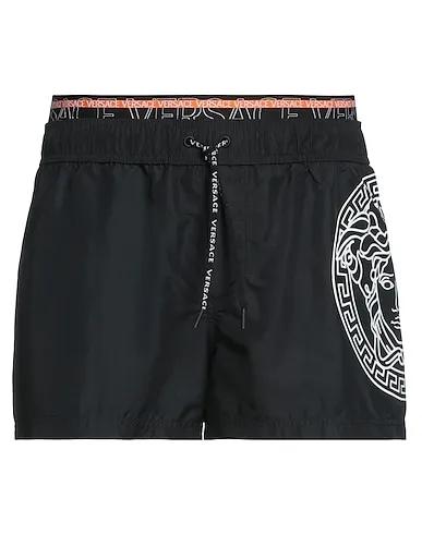 Black Techno fabric Swim shorts