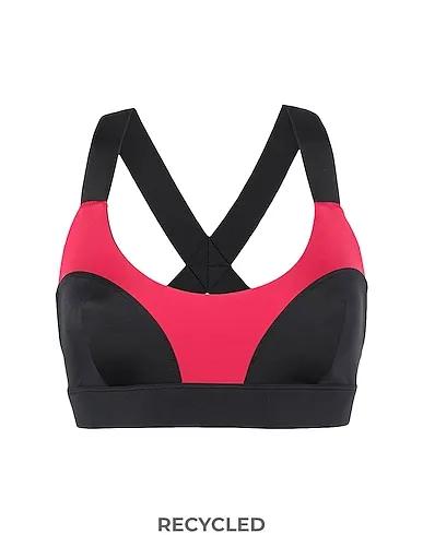 Black Top RECYCLED POLY COLOR-BLOCK CROSS BRA
