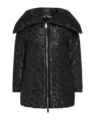 Black Tweed Shell  jacket