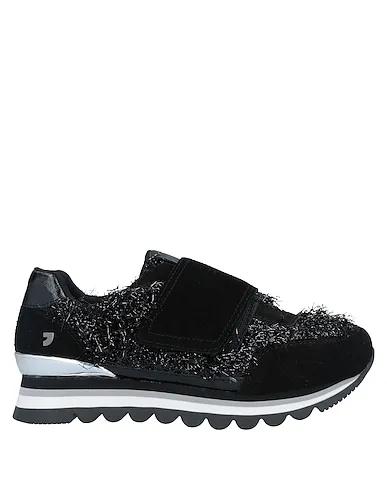 Black Velour Sneakers