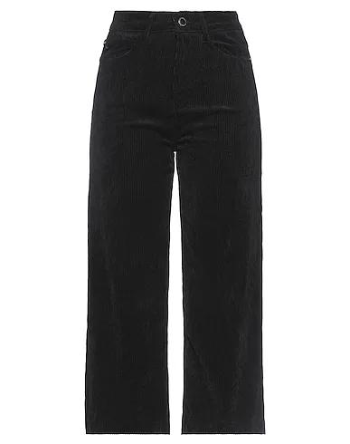 Black Velvet Cropped pants & culottes