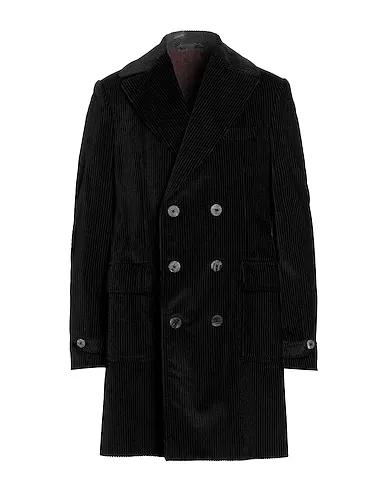 Black Velvet Double breasted pea coat