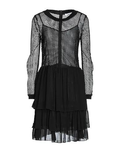Black Voile Midi dress