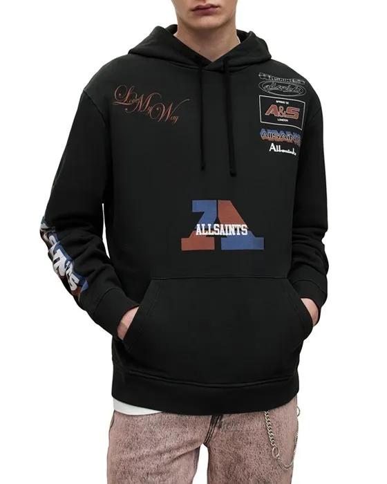 Blazened Logo Print Pullover Hoodie