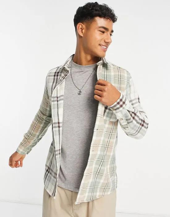 blocked shirt in light green